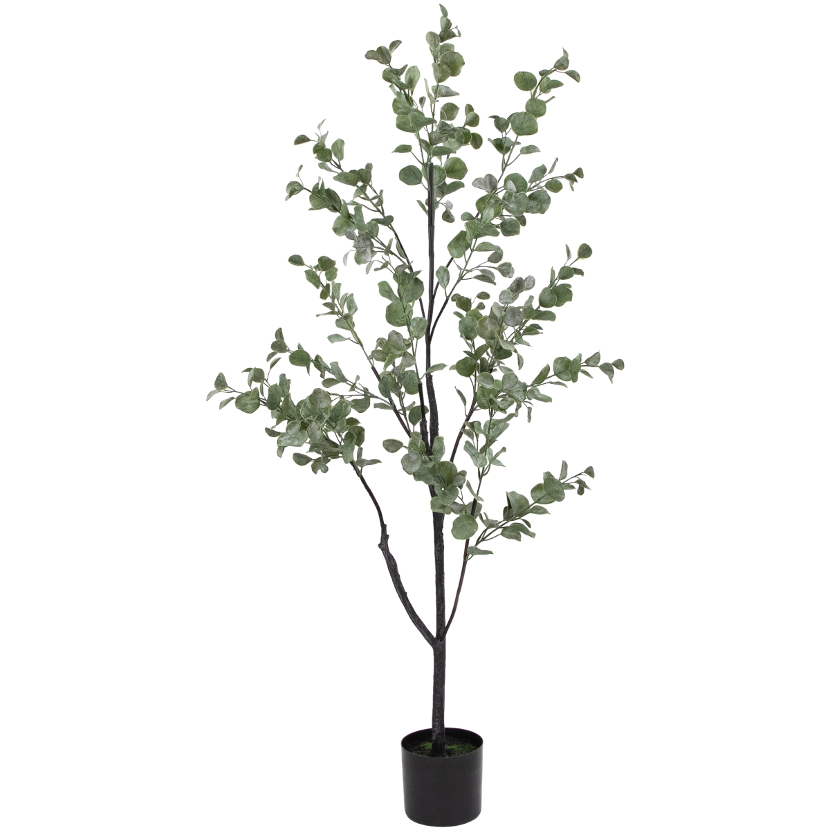 35687979 53 in. Artificial Eucalyptus Tree in Black Pot