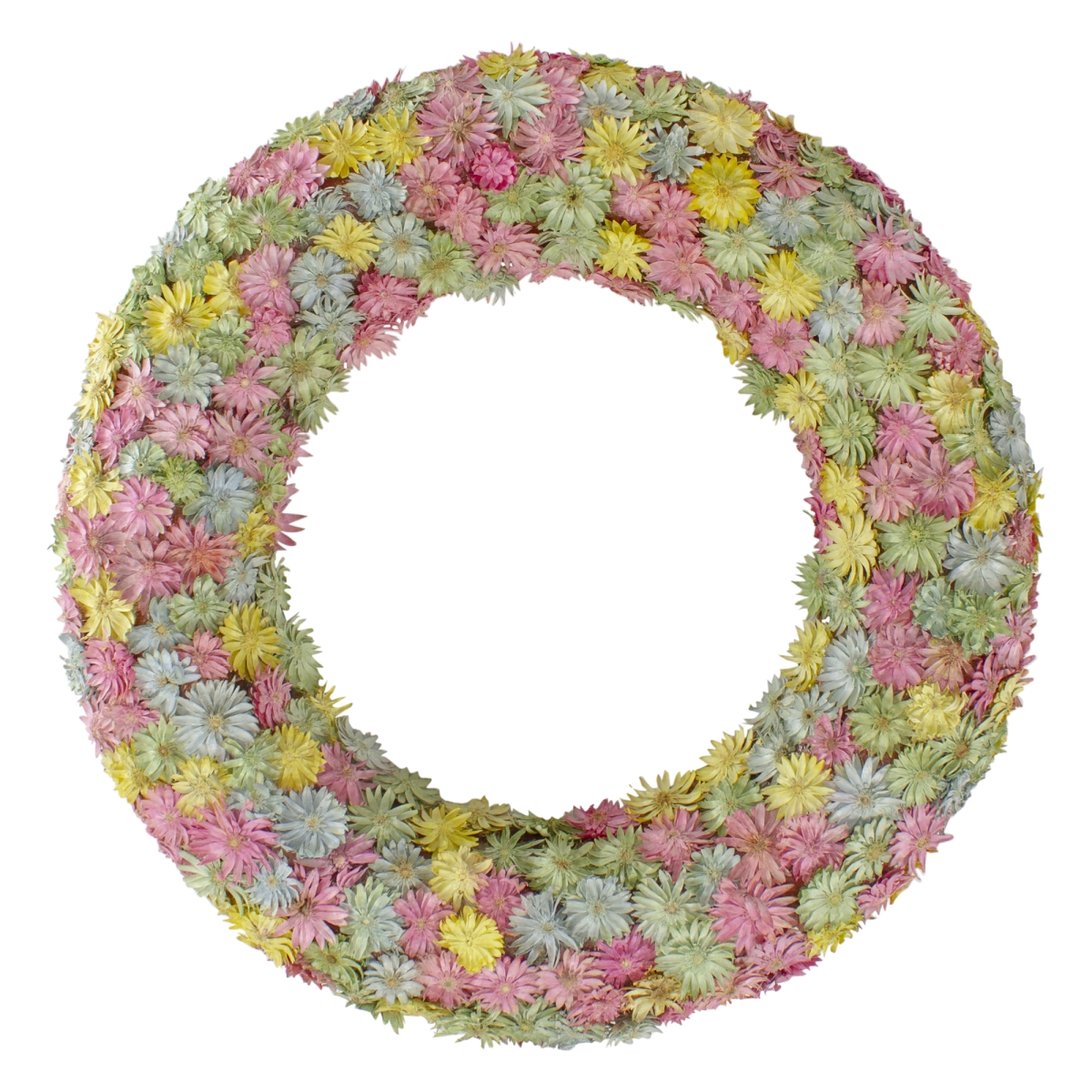 34808709 10 in. Multi-Colored Daisy Artificial Spring Floral Wreath -  NorthLight