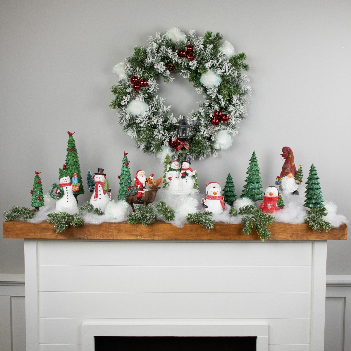 34858386 6.5 in. Green Glittered Tree Christmas Decoration