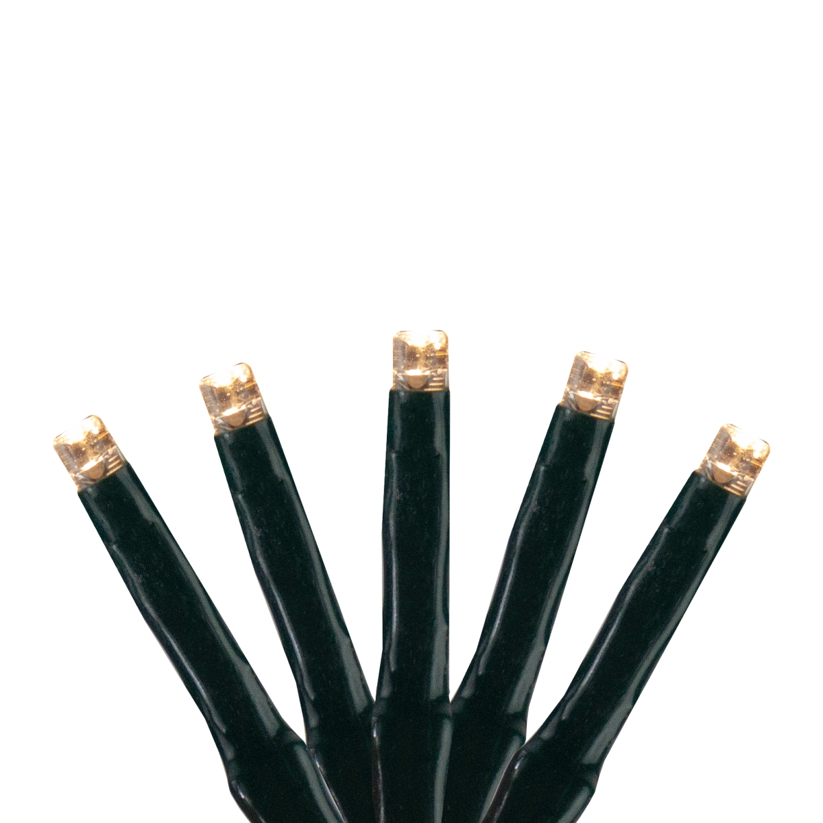 33655144 20.5 ft. 200 Warm White LED M3 Cluster Wide Angle Mini Christmas Lights, Black Wire
