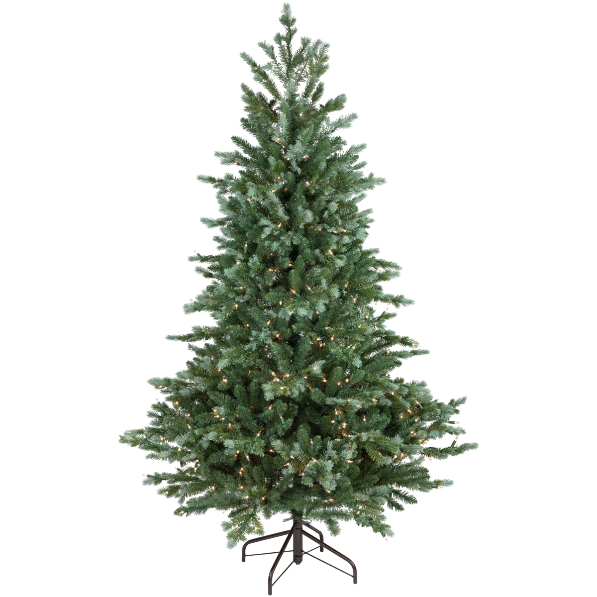 35181641 6 ft. Pre-Lit Blue Spruce Artificial Christmas Tree, Clear Lights -  NorthLight