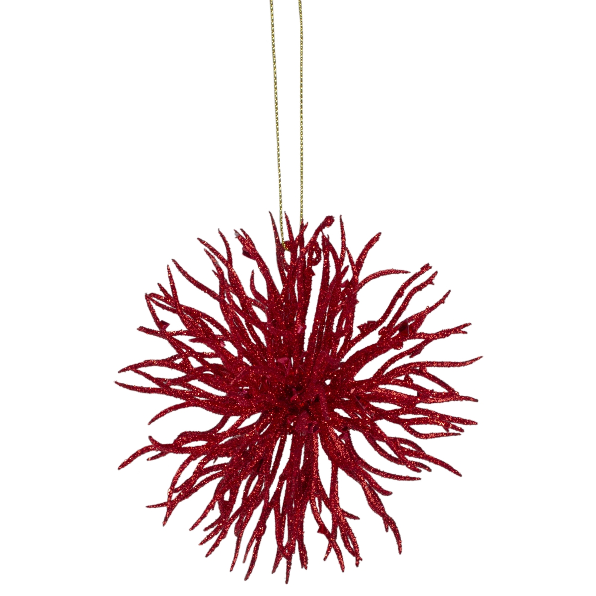 34314323 4.5 in. Red Starburst Christmas Ornament