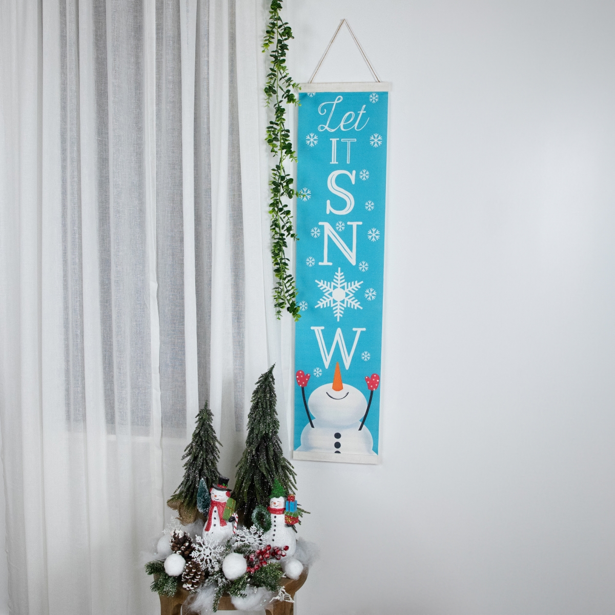 35706212 43 in. Let it Snow Christmas Wall Sign