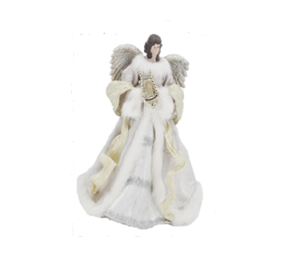 Picture of Northlight 35680469 18 in. White & Silver Angel Christmas Tree Topper Unlit