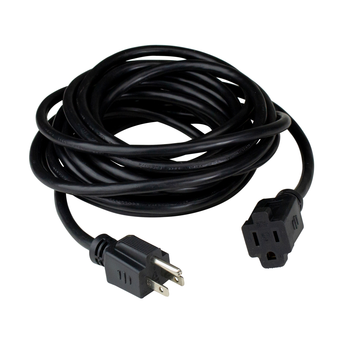 34316464 40 ft. Black 3-Prong Medium Duty Commercial Extension Power Cord