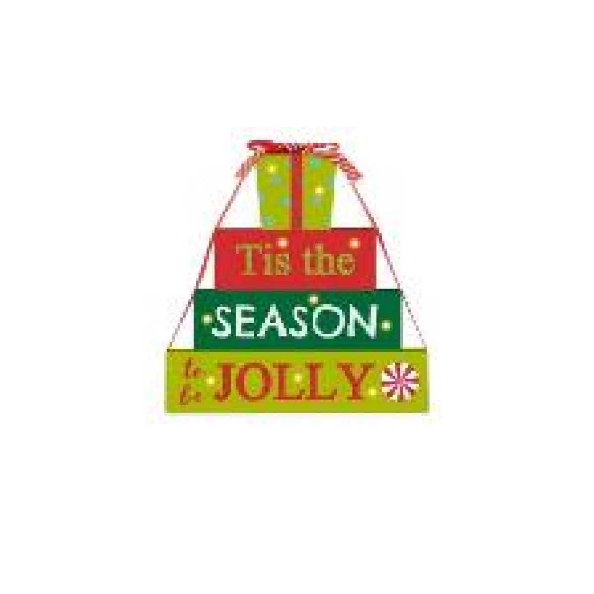 35706220 11.75 in. Lighted Tis the Season to Be Jolly Christmas Decoration -  NorthLight