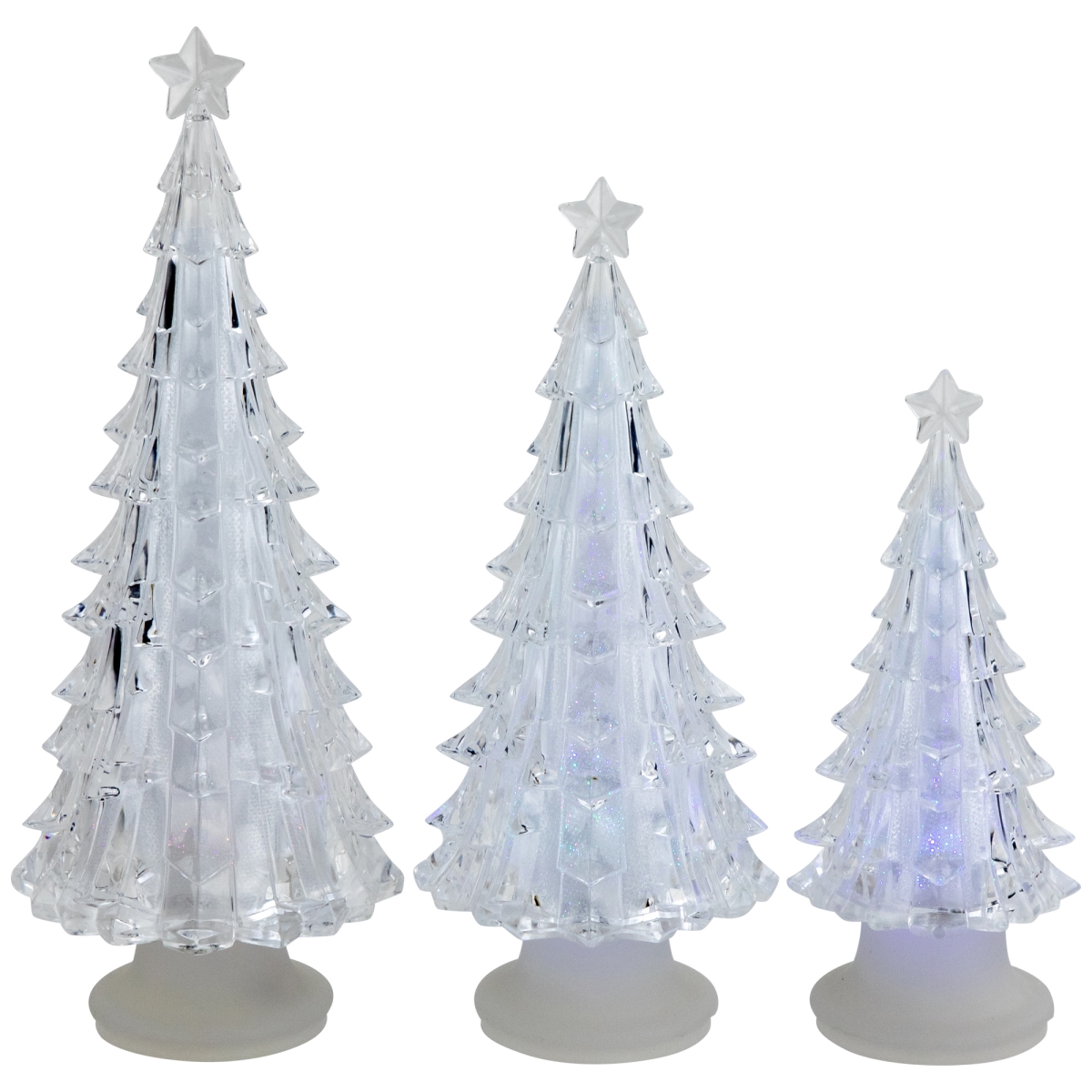 35690047 LED Lighted Color Changing Christmas Tree Tabletop Decorations - Set of 3 -  NorthLight