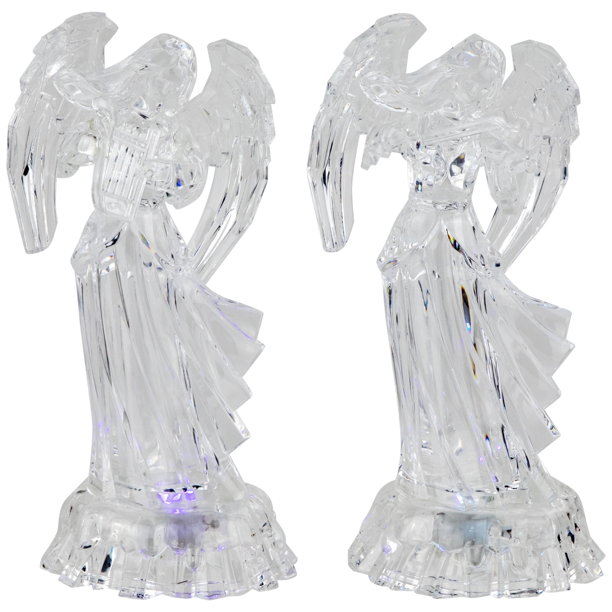 Picture of Northlight 35690048 LED Lighted Color Changing Angel Christmas Decorations - 9 in. - Set of 2