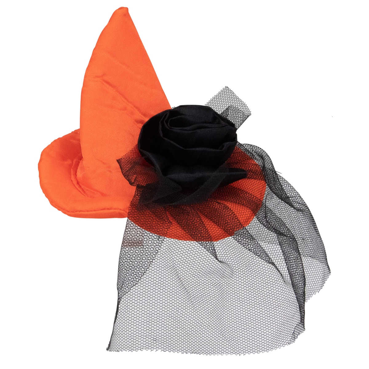 34107333 8 in. Hair Barrette Costume Accessory, Orange