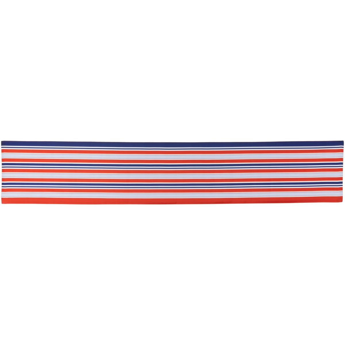 35747356 71 in. Americana Striped Table Runner, Red White & Blue