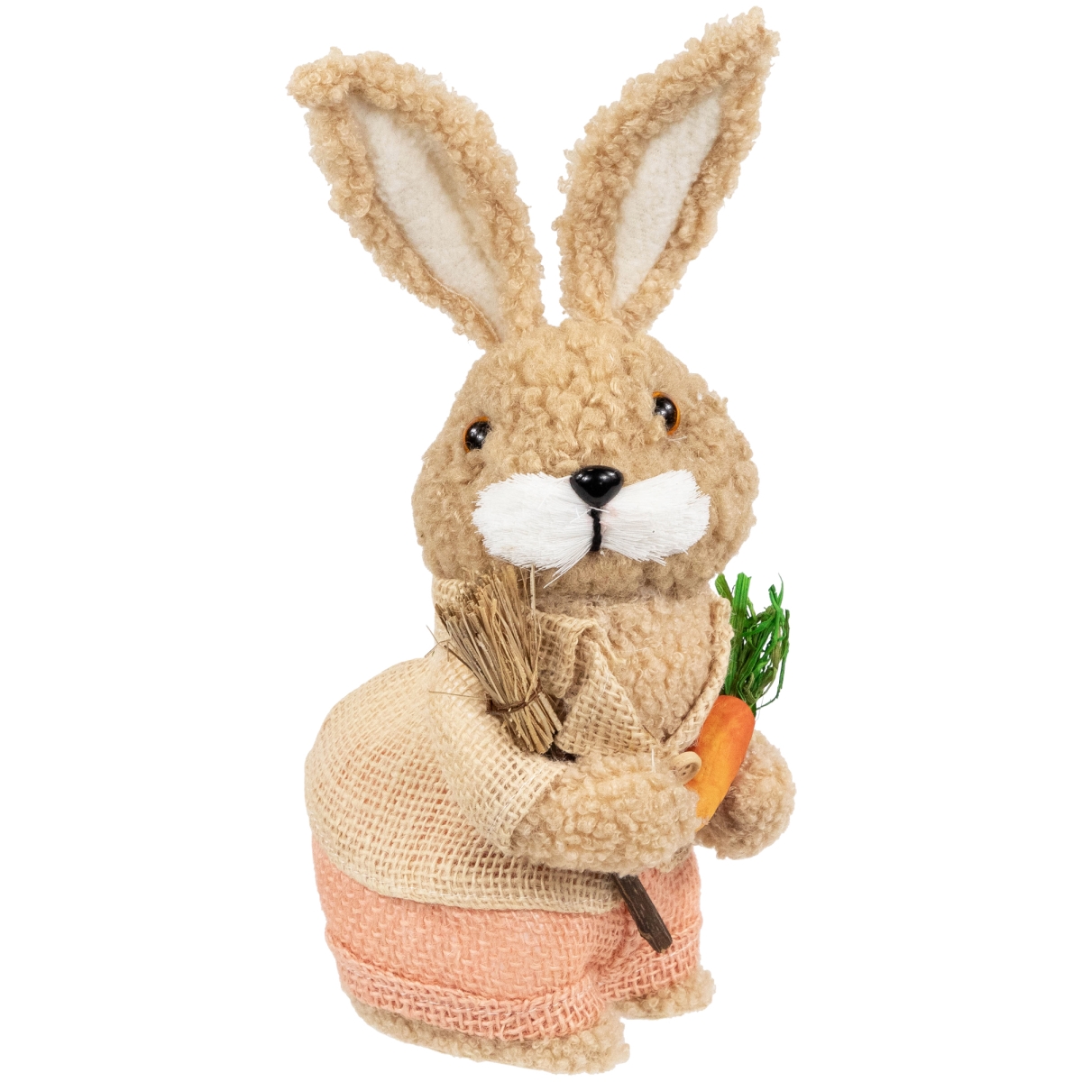 Picture of Northlight 35737340 10 x 4 x 5 in. Plush Boy Easter Rabbit Figurine with Carrots