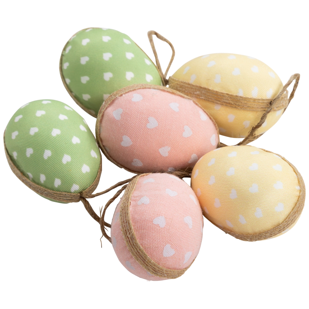 Picture of Northlight 35737357 2 x 1.5 in. Dia. Easter Egg Hanging Decoration - Set of 6