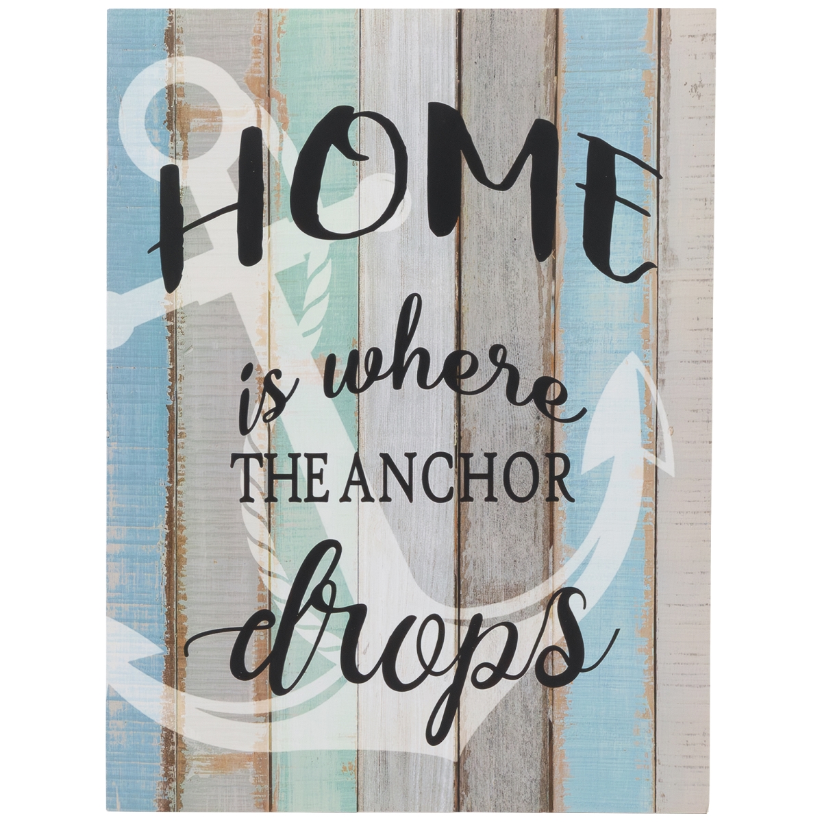 35737548 16 x 12 x 0.25 in. Home is Where the Anchor Drops Wall Sign