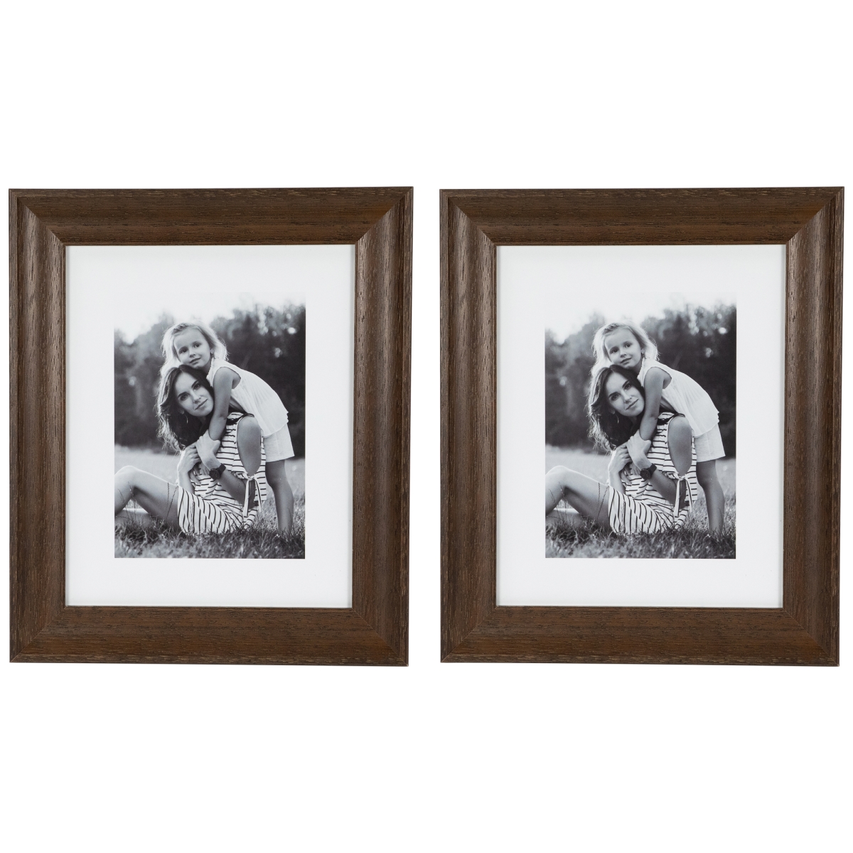Picture of Northlight 35737574 12 x 10 in. Wooden Picture Frame for 8 x 10 in. Photo&#44; Dark Brown - Set of 2