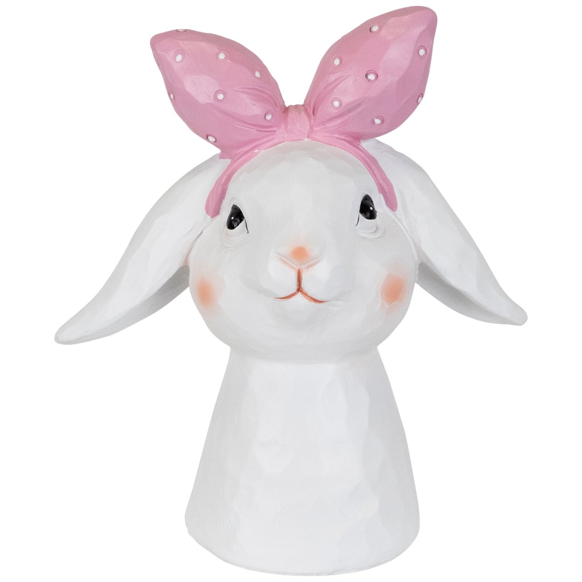 Picture of Northlight 35745407 7.5 x 6.75 x 3.5 in. Easter Bunny Bust with Hair Bow&#44; White & Pink