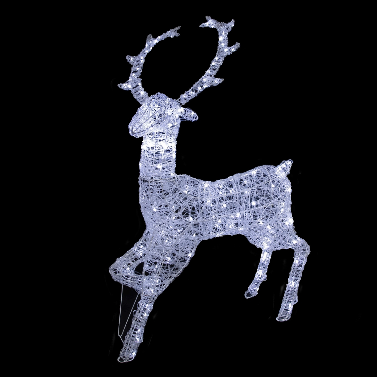 Picture of Northlight 35663539 46.5 in. Pure White LED Commercial Grade Acrylic Reindeer Outdoor Christmas Decoration