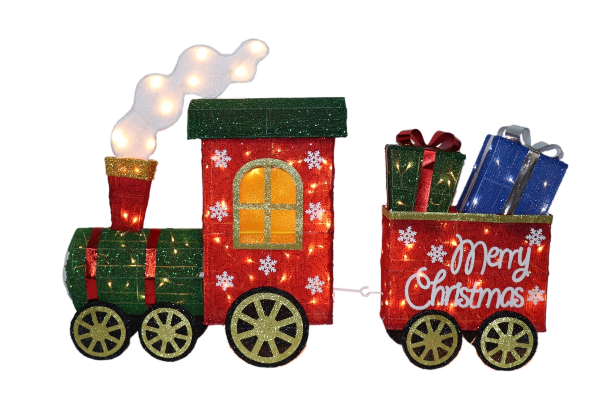 Picture of Northlight 35764501 48 in. Red Lighted Train with Presents Outdoor Yard Decoration&#44; Warm White LED