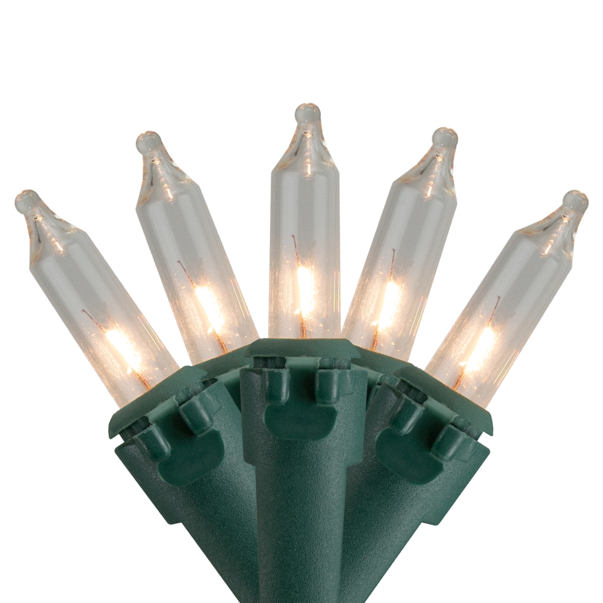 Picture of Northlight 34619183 Clear Mini Christmas Light Set with 3 ft. Green Wire - 10 Count