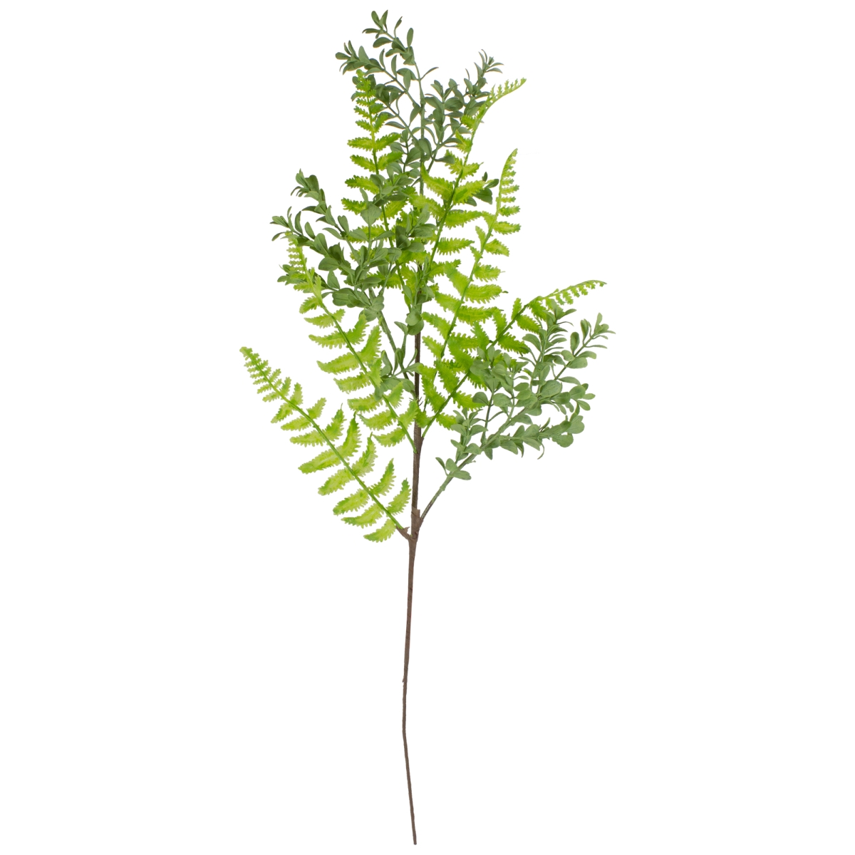 34739069 28 in. Mixed Leaves Artificial Spray, Green
