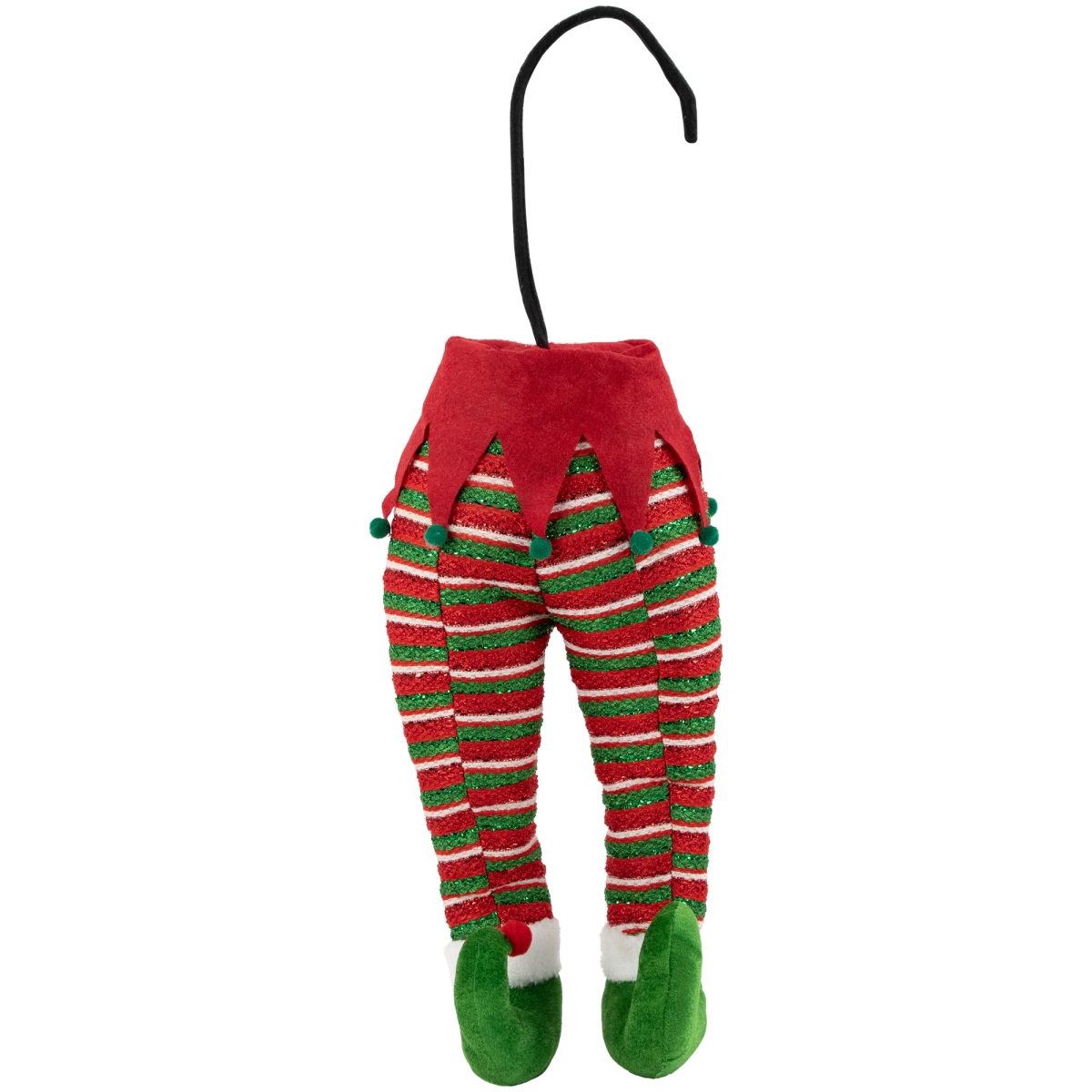 Picture of Northlight 35691727 19 in. Red & Green Striped Elf Legs Christmas Decoration