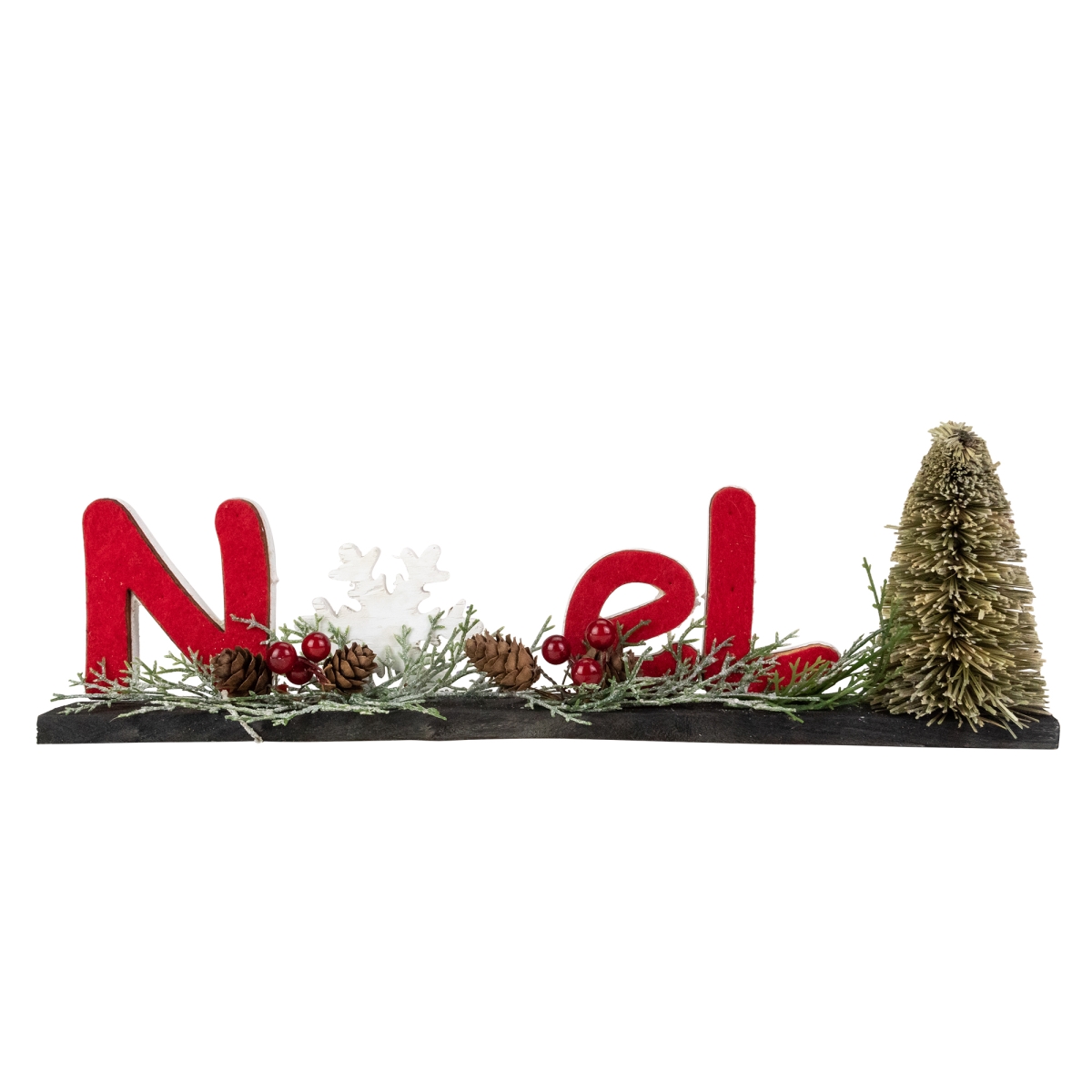 34868409 Noel with Snowflake Christmas Decoration - 14 in.