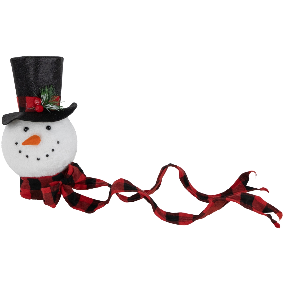 Picture of Northlight 35691723 Plush Snowman in Top Hat Christmas Tree Topper -12 in. - Unlit