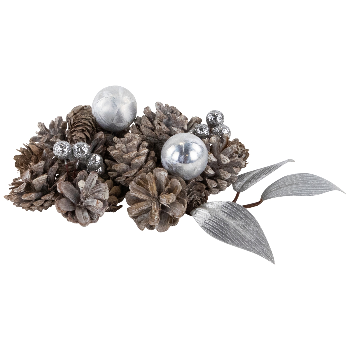35768264 6 in. Glittered Berries & Pinecones Christmas Decorations