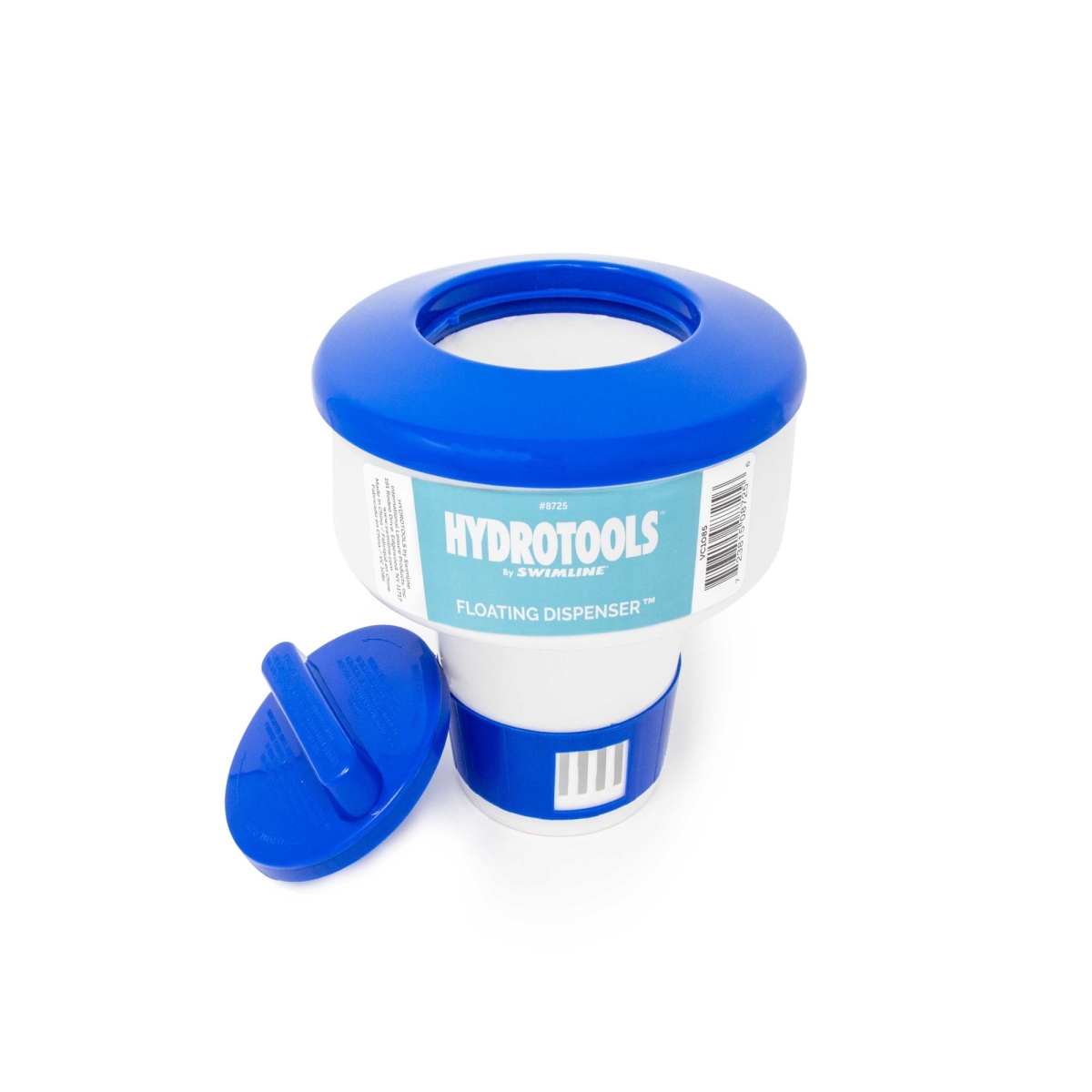 31478339 7 in. Adjustable Floating Swimming Pool Chlorine Dispenser - Blue & White