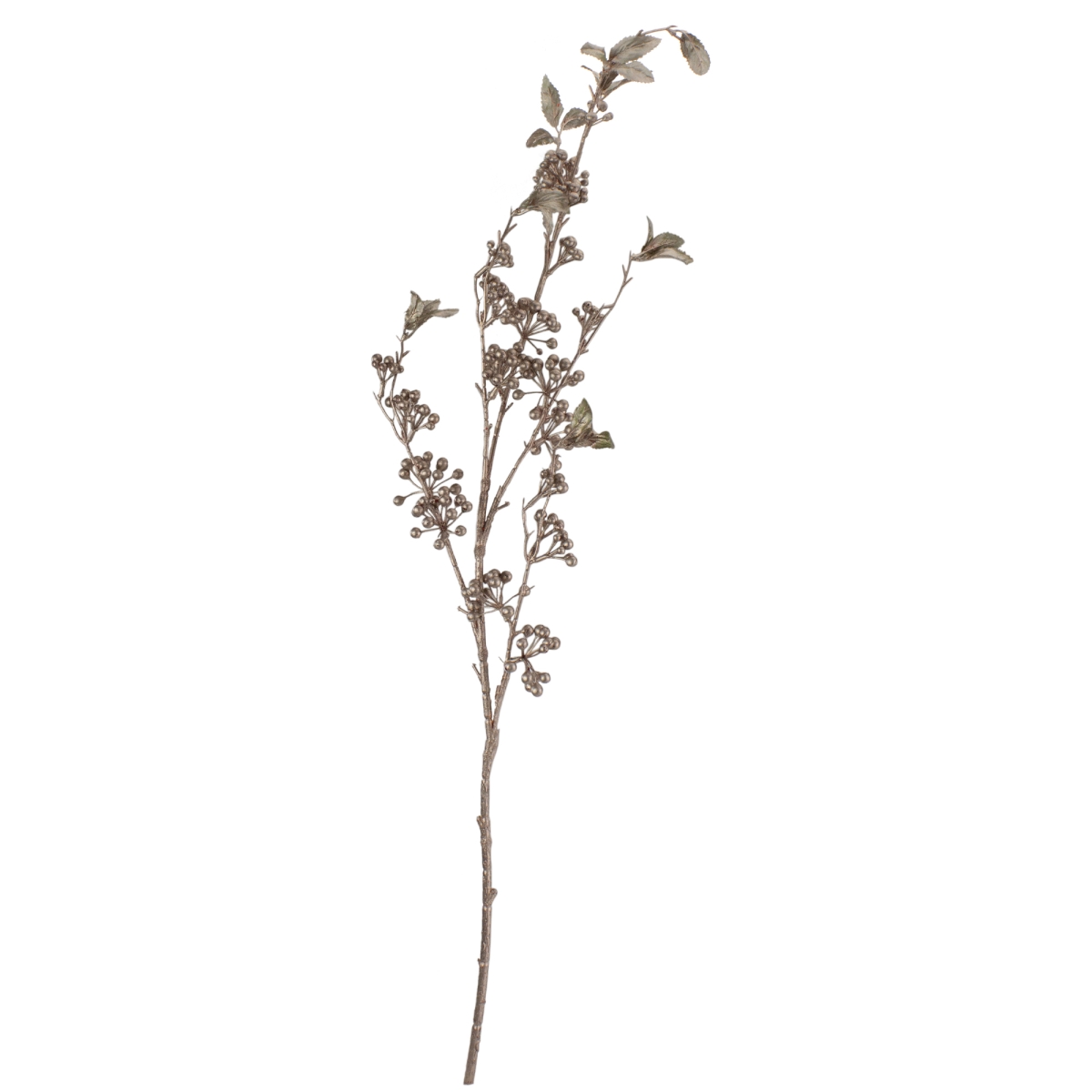 34314296 37 in. Glittered Berries Artificial Christmas Spray, Rose Gold