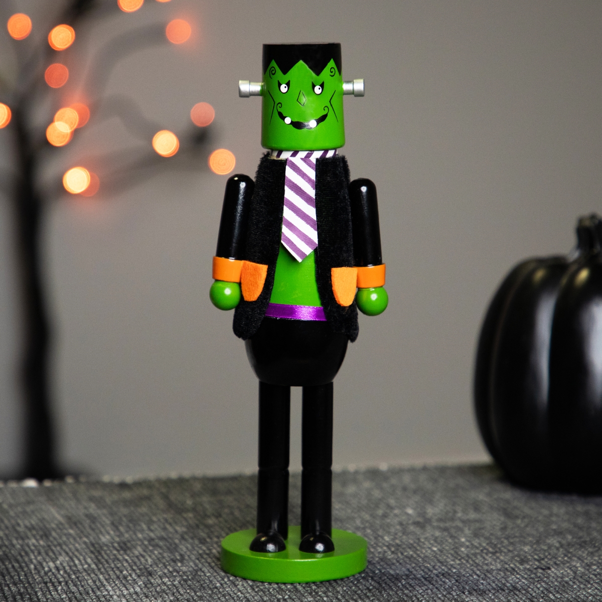 Picture of Northlight Seasonal 35766403 10.5 in. Frankenstein Monster Nutcracker Halloween Figure&#44; Green & Black