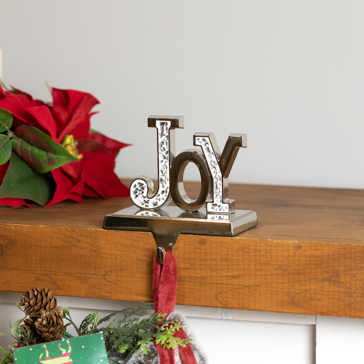 35764380 4.75 in. Joy Christmas Stocking Holder