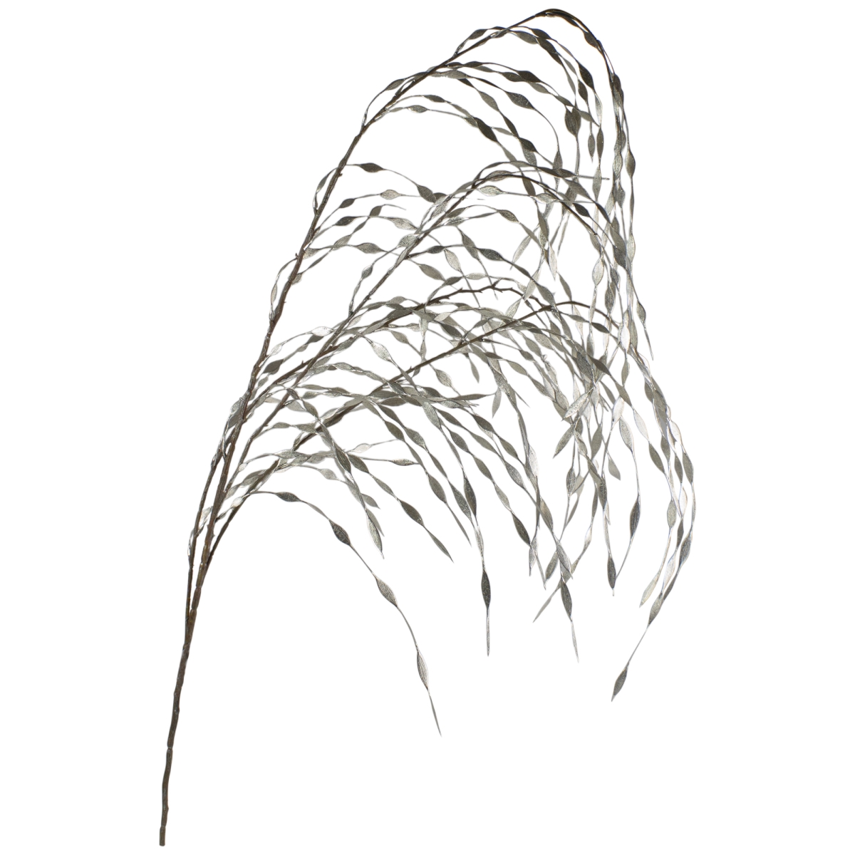 34314294 47 in. Weeping Willow Artificial Christmas Spray Decoration, Silver