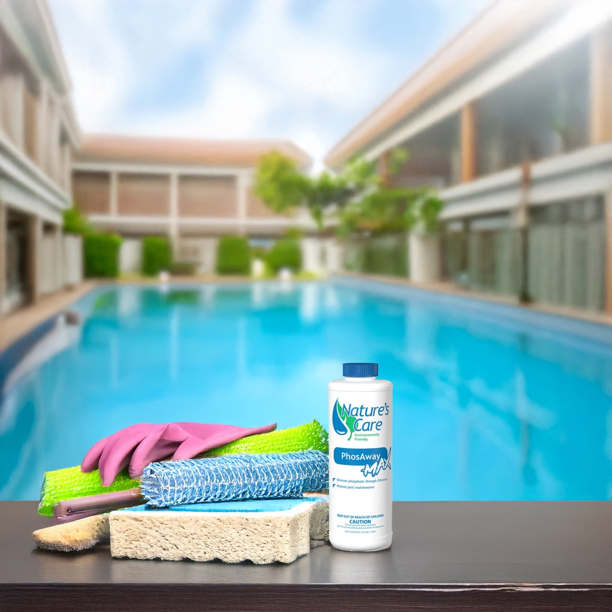 35680718 1 qt. Natures Care PhosAway Max Phosphate Remover for Swimming Pools