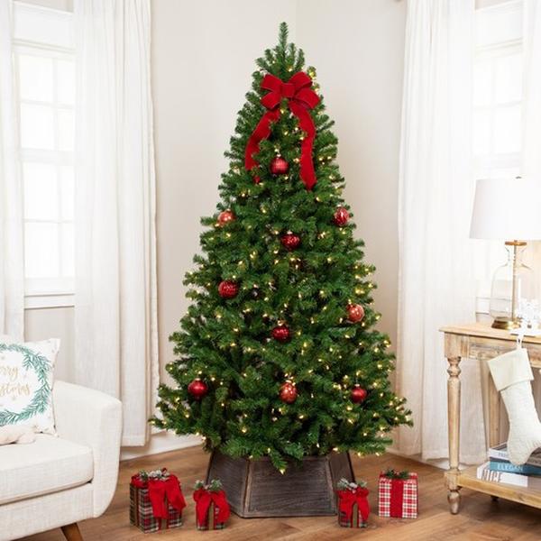 Picture of Northlight 35846263 7 ft. Pre-Lit Full Pendleton Spruce Artificial Christmas Tree - Green & Clear Lights