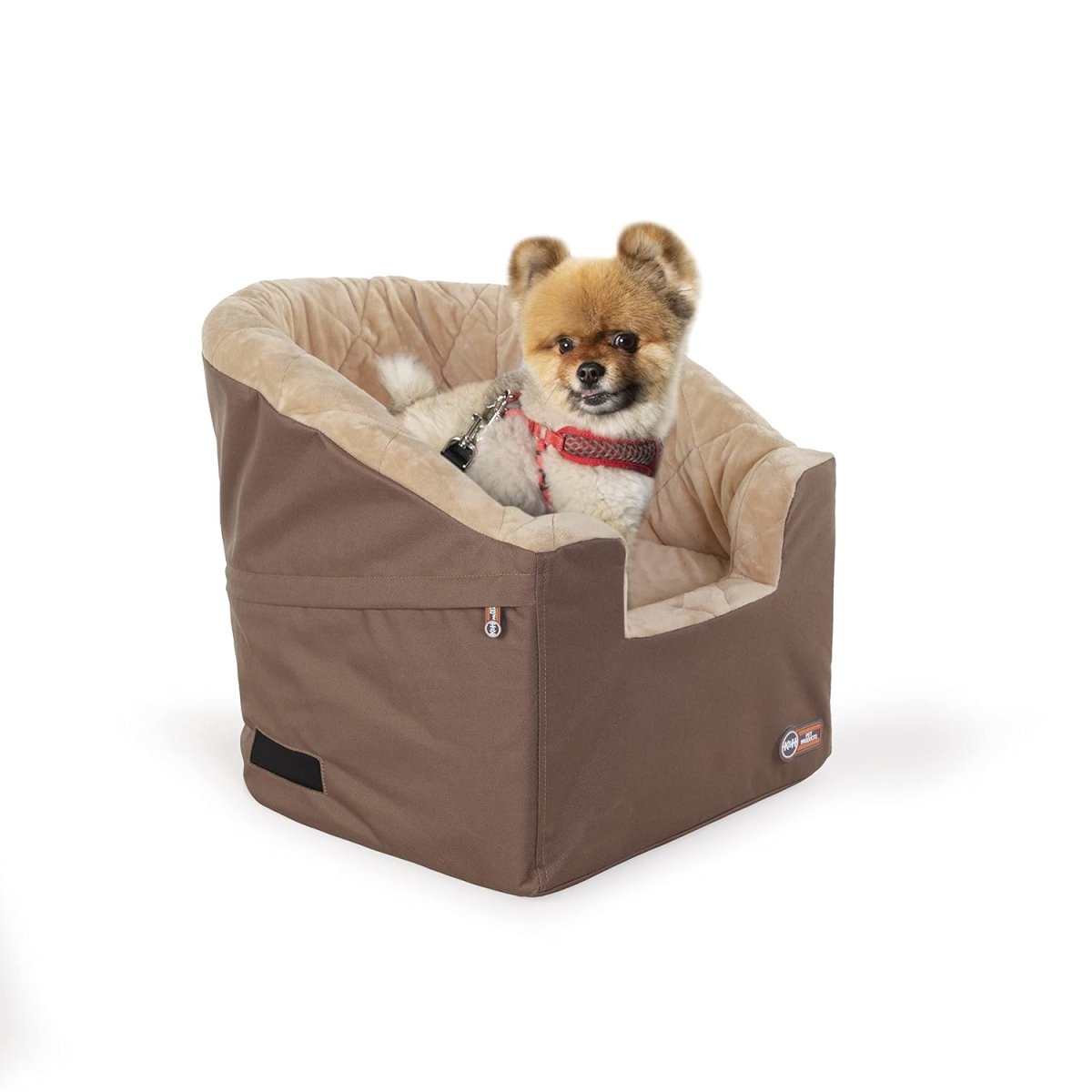 Picture of K&H Pet Products 35851047 Bucket Booster Dog Car Seat&#44; Beige & Tan - Small