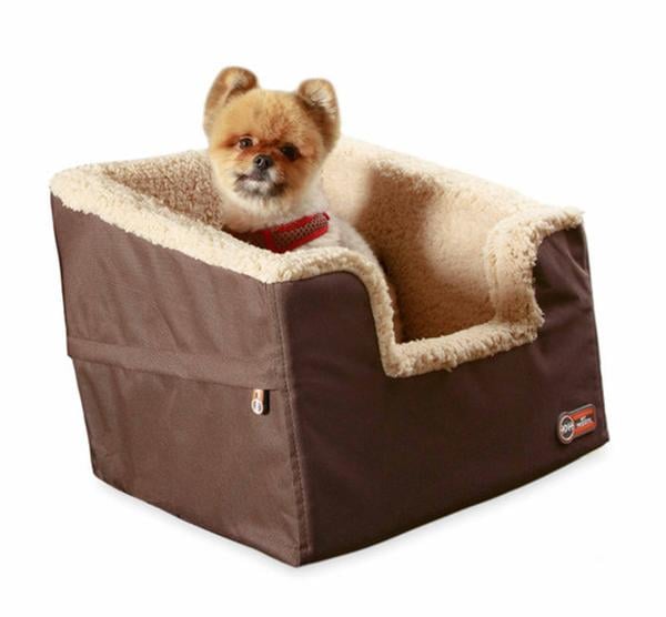 Picture of K&H Pet Products 35851048 Bucket Booster Rectangle Pet Car Seat - Brown&#44; Chocolate & Tan - Small