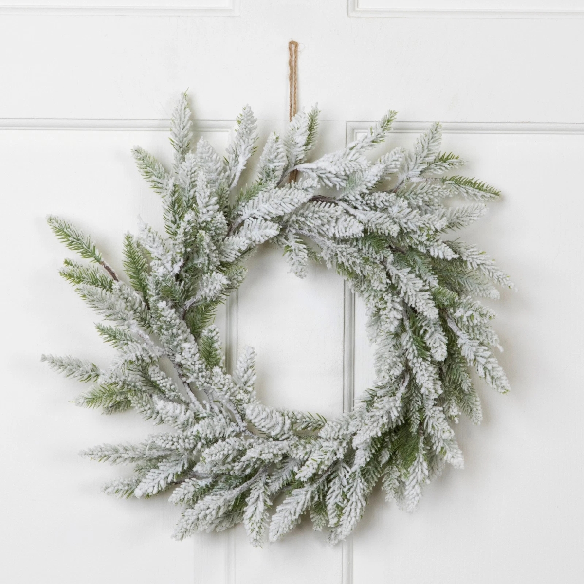 Picture of Northlight 34865495 16.5 in. Unlit Heavily Flocked Pine Artificial Christmas Wreath&#44; Green