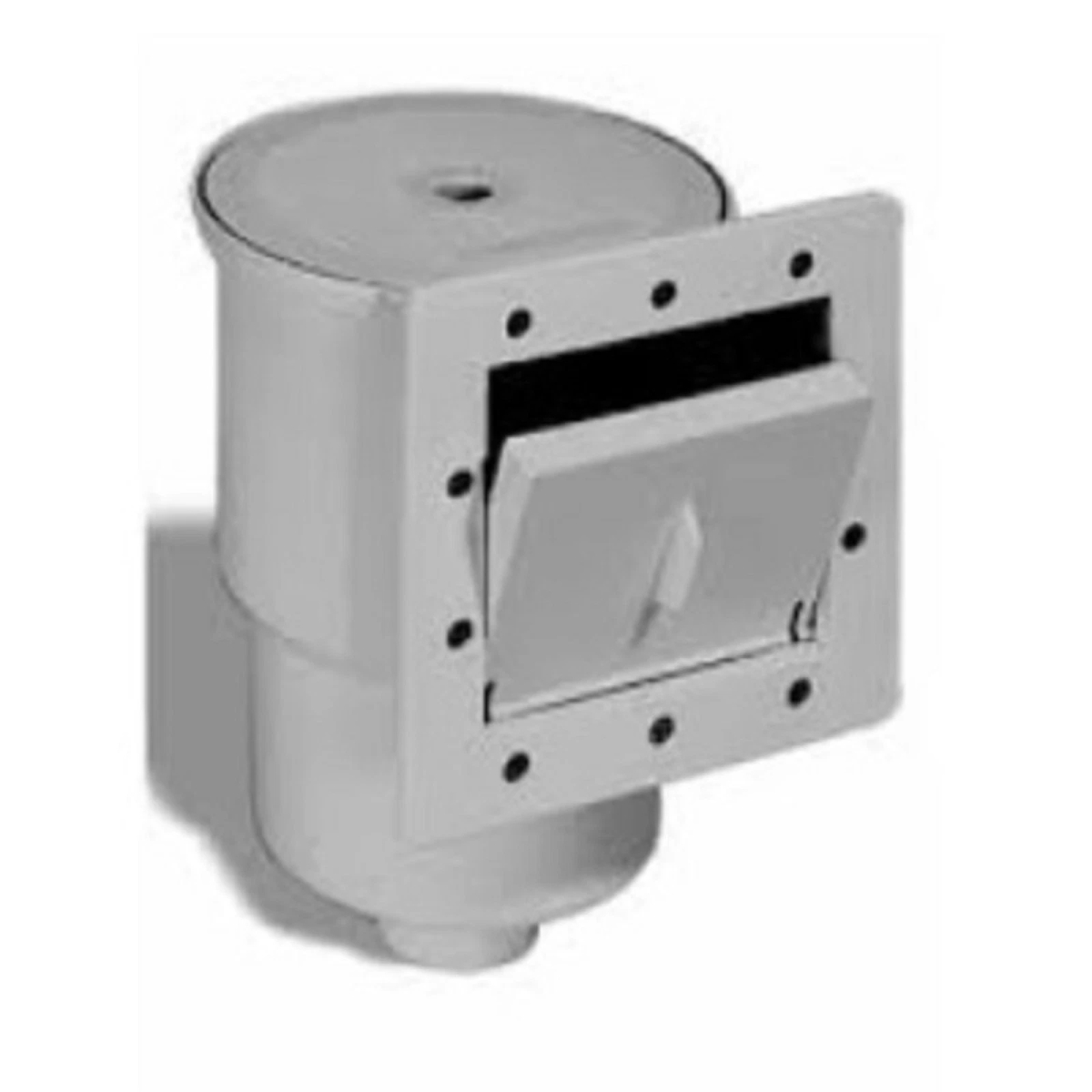 31482295 11.5 in. Hydro Tools Above-Ground Swimming Pool ABS Thru-Wall Skimmer - Gray