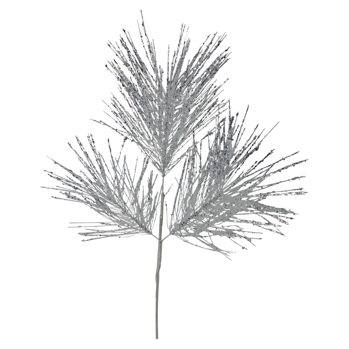 34314353 26 in. Silver Pine Artificial Christmas Pick - Silver