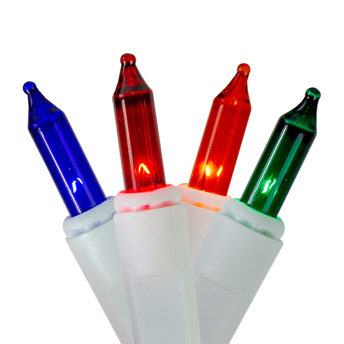 33655142 Mini LED Icicle Christmas Lights - Multi Color - 18 ft. White Wire - 300 Count