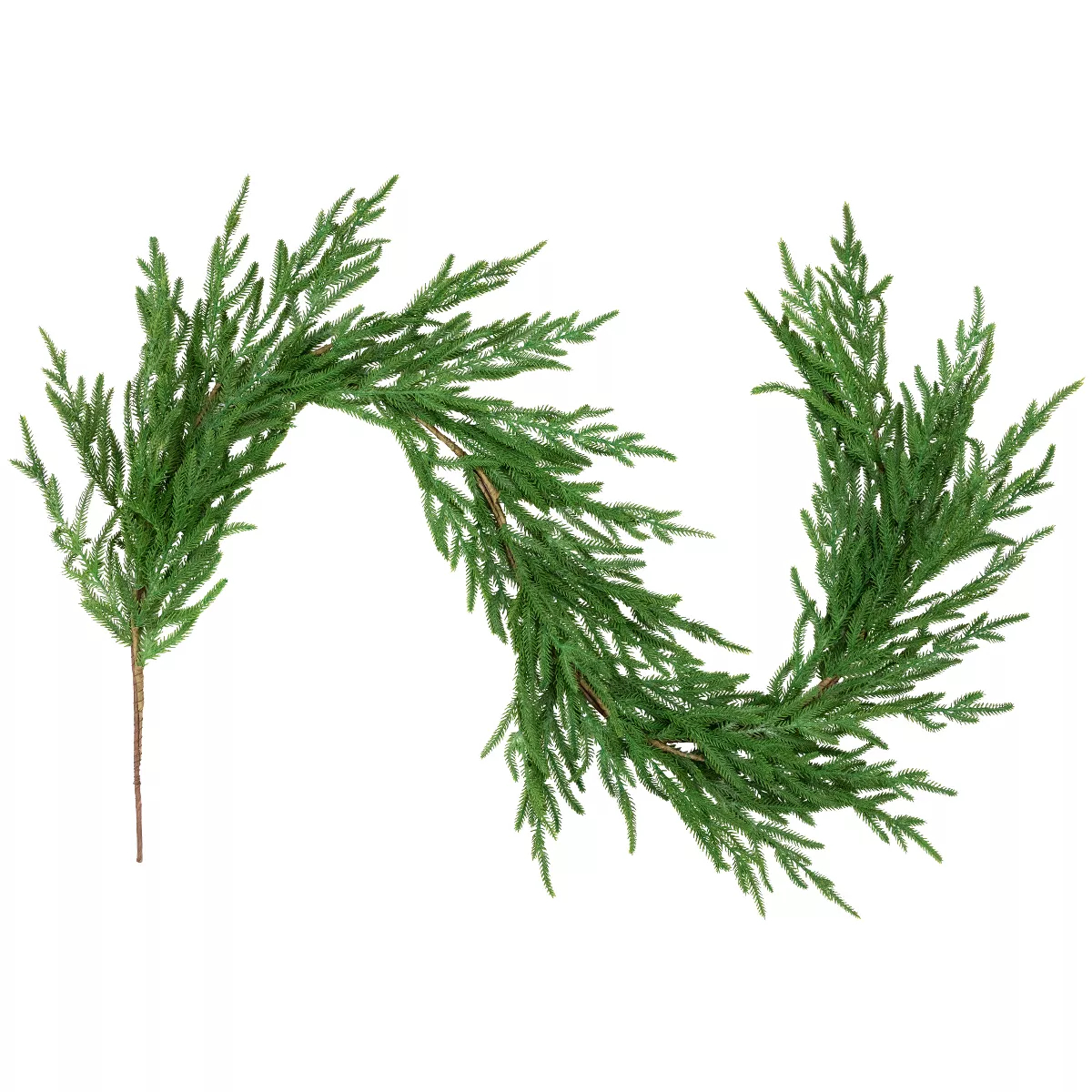 35848833 Norfolk Pine Artificial Christmas Garland - 5 ft. - Unlit - Green