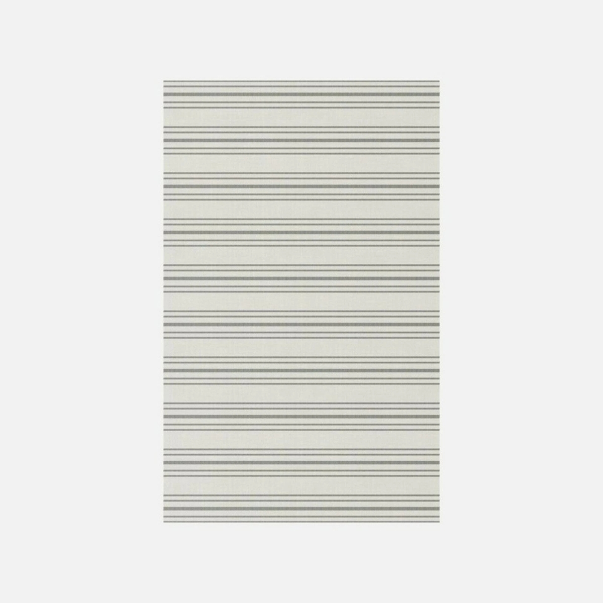 36242091 60 x 96 in. Rectangular Ticking Striped Outside Area Rug - Beige & Green