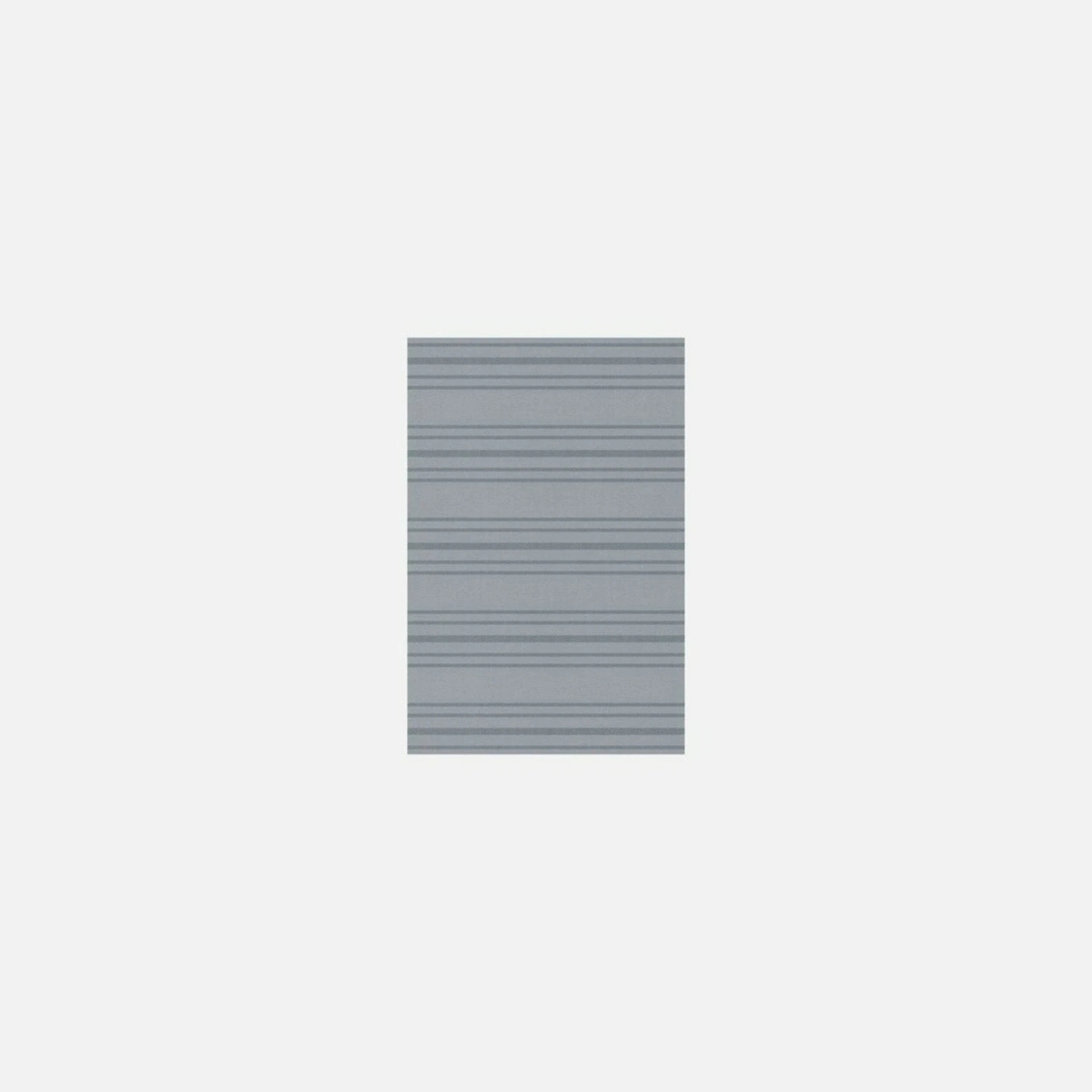 36242092 24 x 36 in. Ticking Striped Rectangular Outdoor Accent Area Rug - Gray