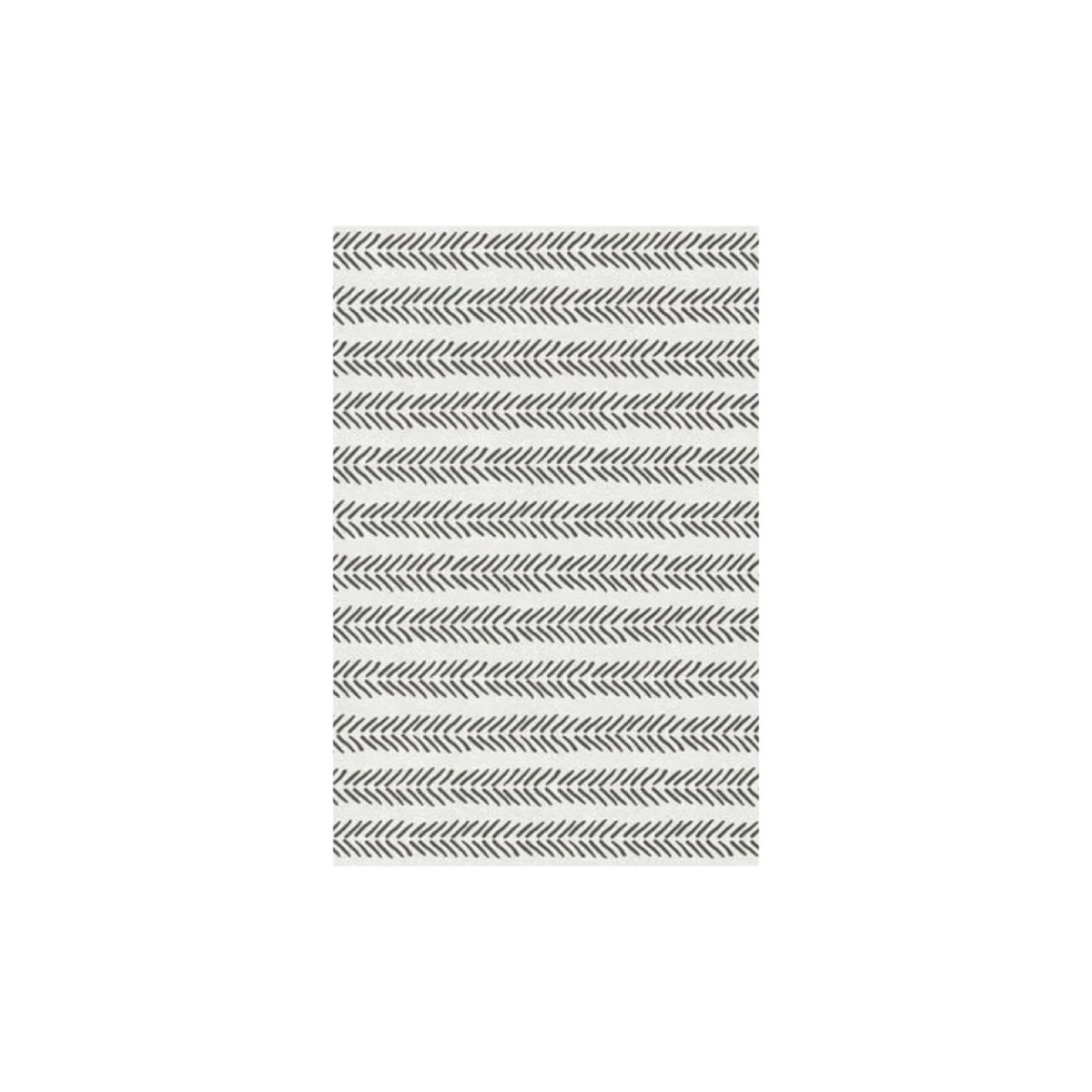 36253081 60 x 96 in. Rectangular Chevron Outdoor Area Rug - Beige & Green