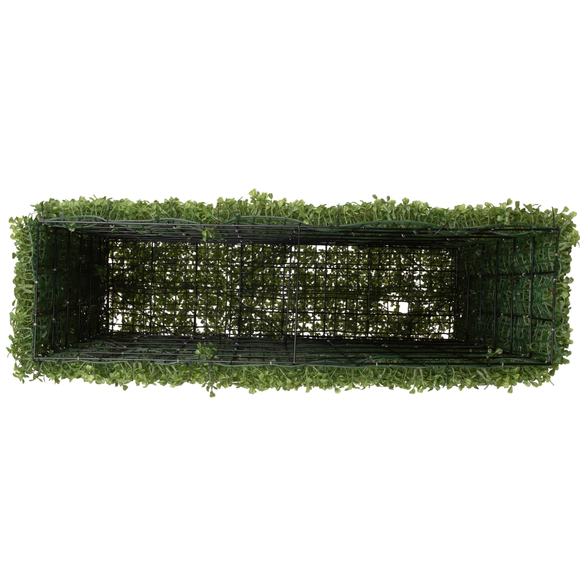 35797872 38 in. Double Sided Artificial Boxwood Outdoor Hedge, Green