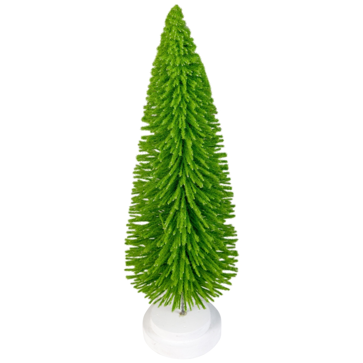 35849187 14 in. Bottle Brush Artificial Mini Christmas Tree, Fern Green