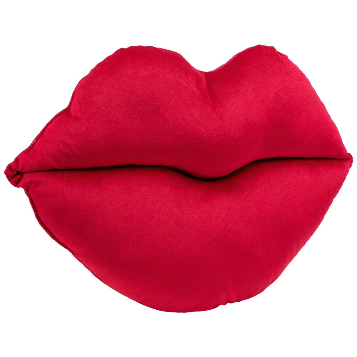 36220574 16 x 24 in. Lip-Shaped Cotton Throw Pillow, Ruby Red - Set of 2
