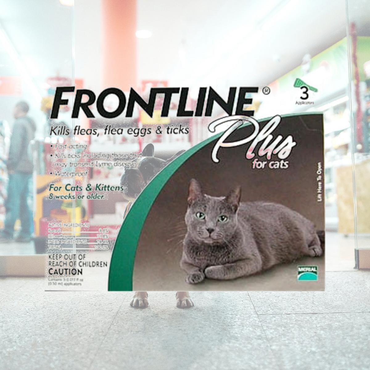 Picture of Merial FRONTLINEPLUS3-GREEN Frontline Plus 3 Pack Cat All Sizes - Green