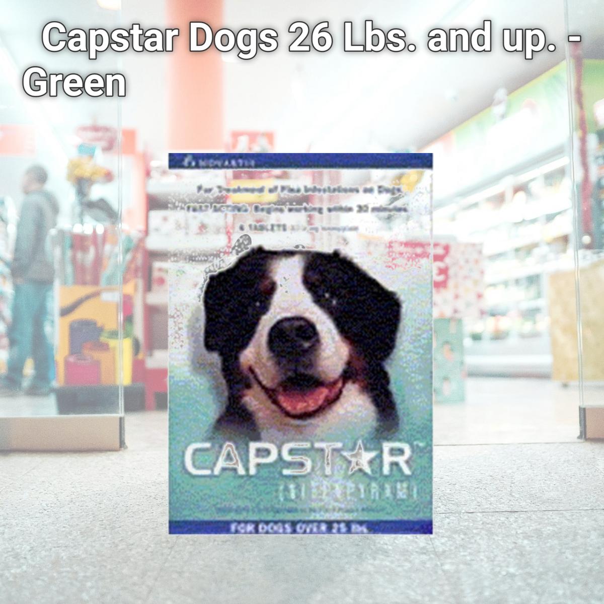 Picture of Novartis CAPSTAR-GREEN Capstar Dogs 26 Lbs. and up. - Green