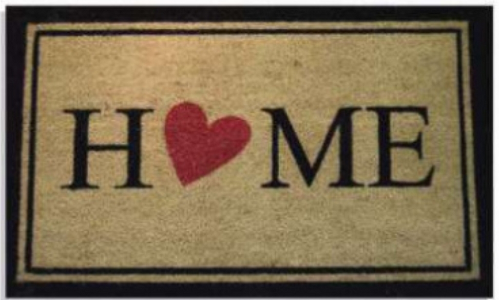 G041 18 x 30 in. Coir Home Heart Doormat